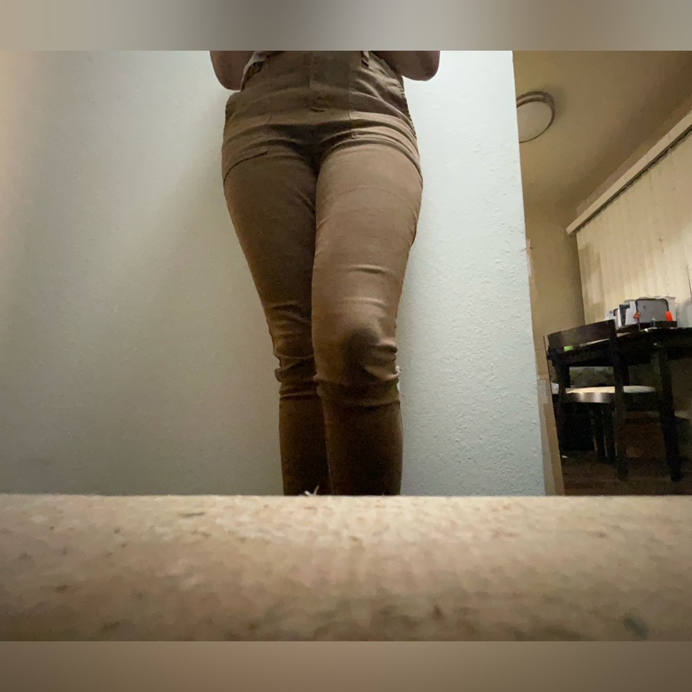 AMERICAN EAGLE Next Level Stretch High-Rise  Tan Skinny Pant-like Leggings Sz 10 - Picture 7 of 15